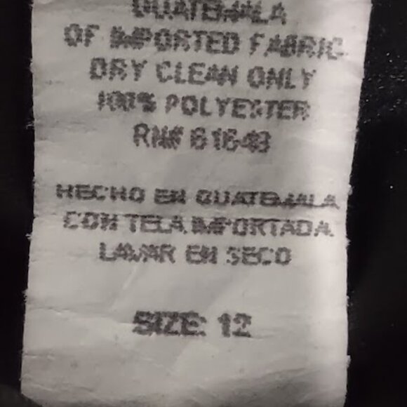 KARINA NITES BLACK MAXI SATIN FEEL NIGHTGOWN Y2K VINTAGE LINED GOTH SIZE 12 - Picture 7 of 7